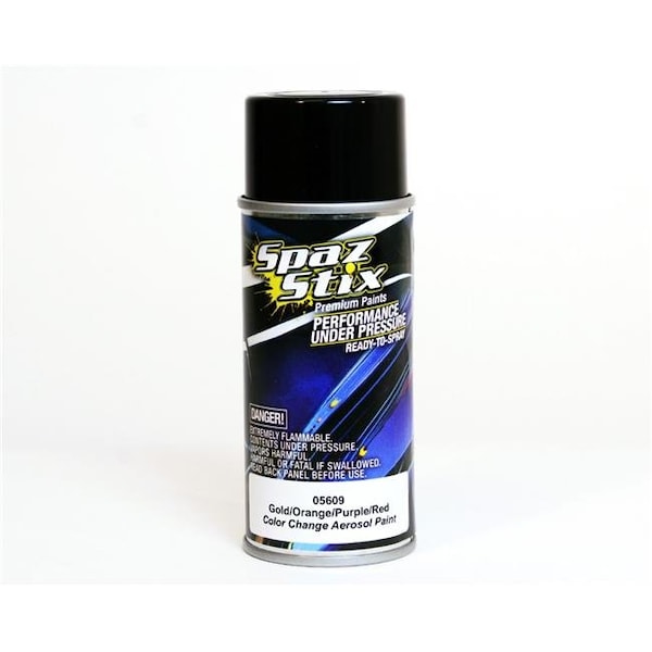 Spaz Stix SZX05609 3.5 oz Color Changing Paint - Gold; Orange; Purple; Red Aerosol SZX05609 - main